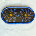 Blue Spiral Flower Unique Jewelry Tray