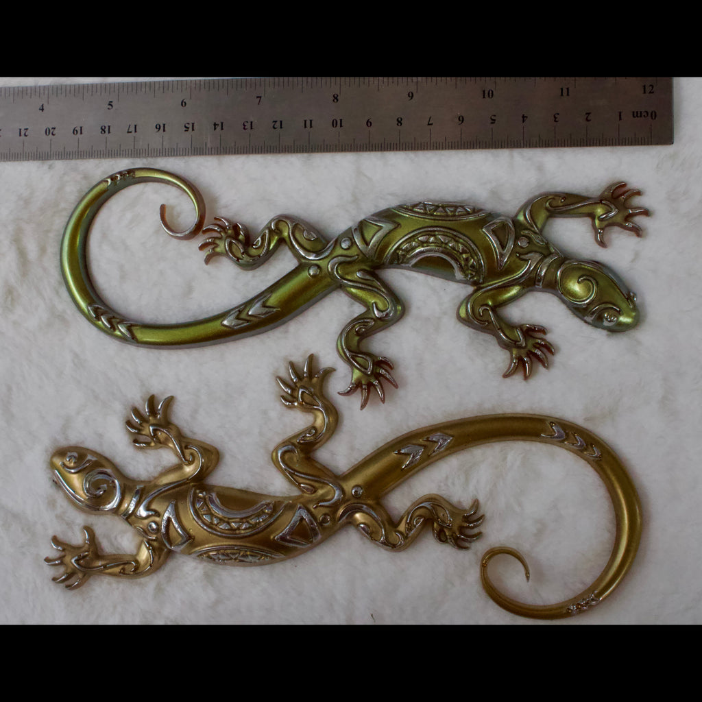 Gold and Bronze Resin Salamander Magnet