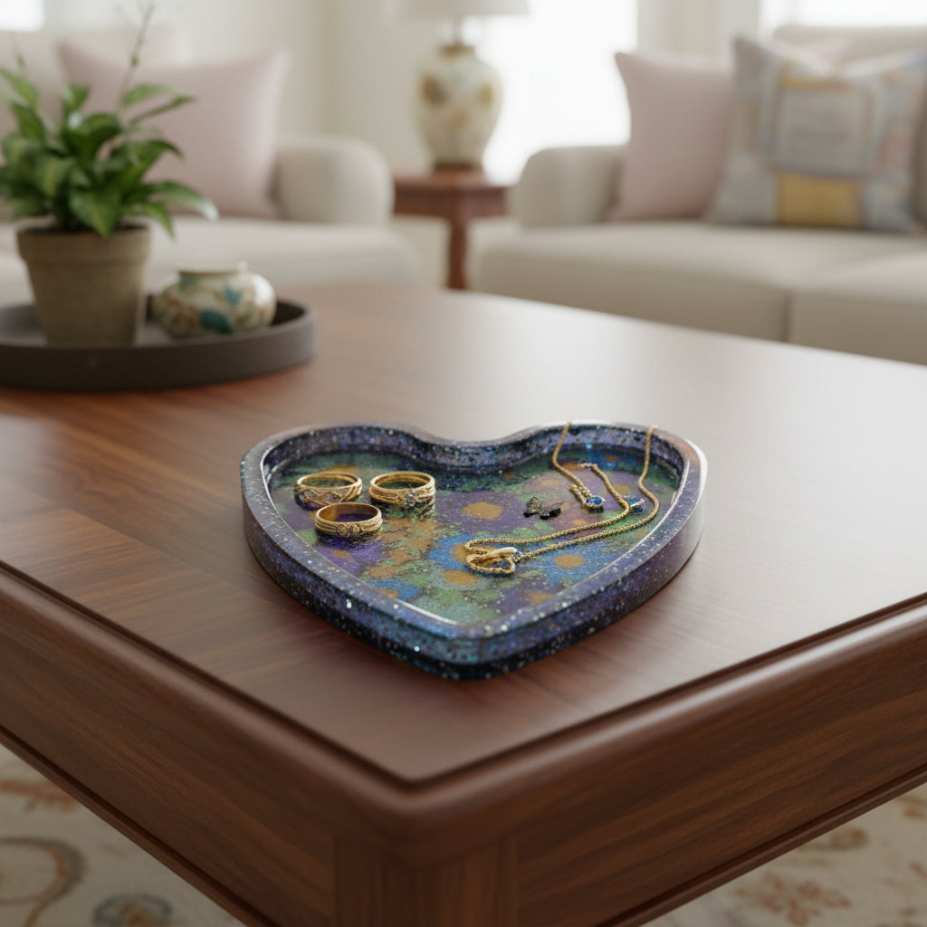 Unique Wildflower Garden Heart Tray