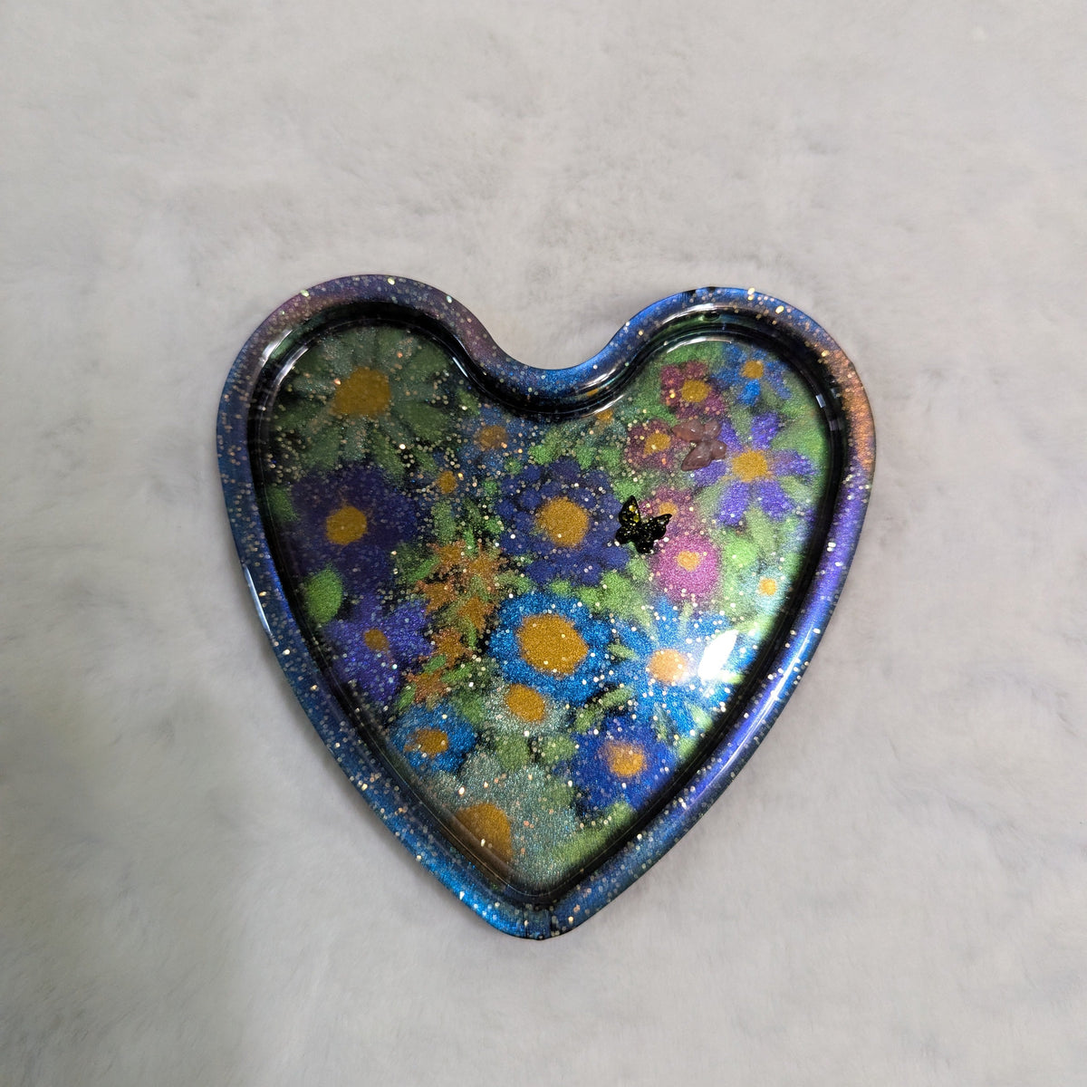 Unique Wildflower Garden Heart Tray