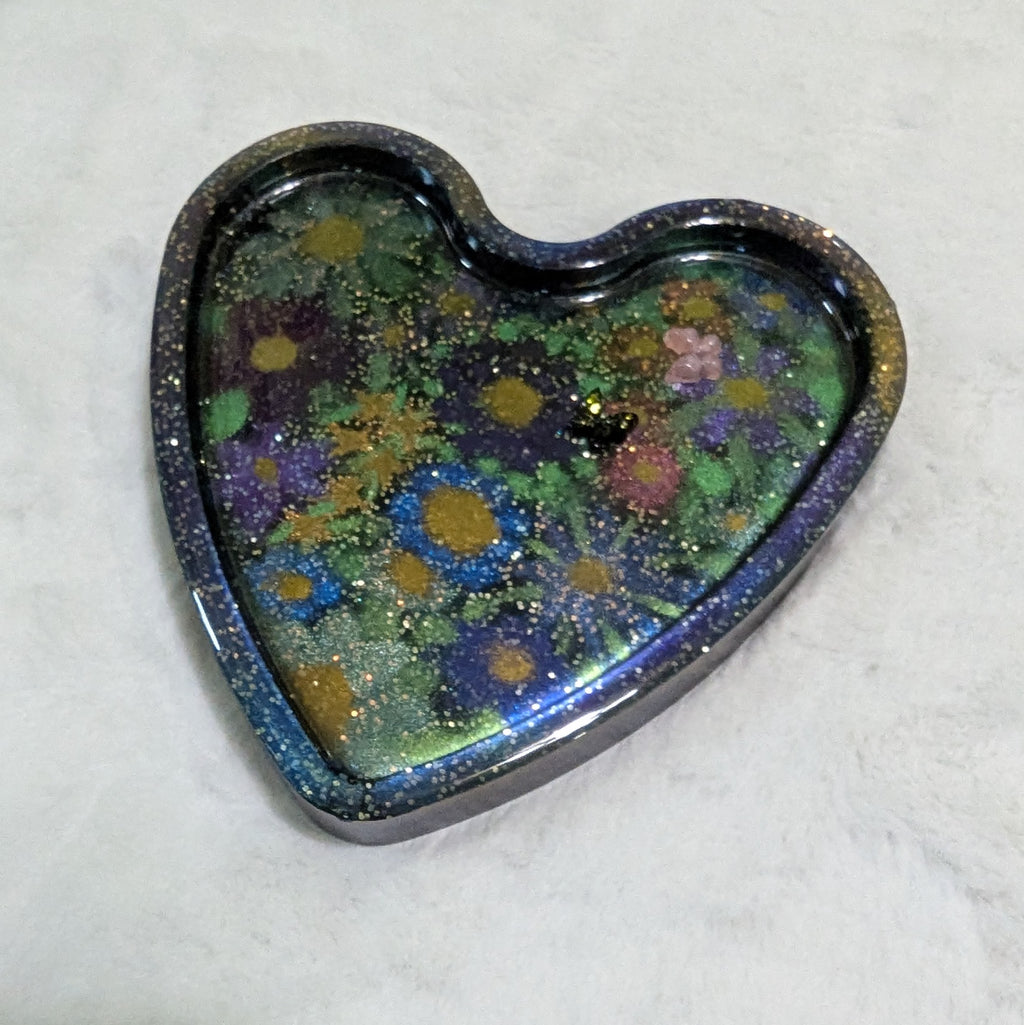 Unique Wildflower Garden Heart Tray