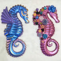 Unique Floral Resin Seahorse — Handmade Magnet Resin Art